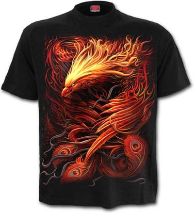Spiral - PHOENIX ARISEN Heren Tshirt - M - Zwart