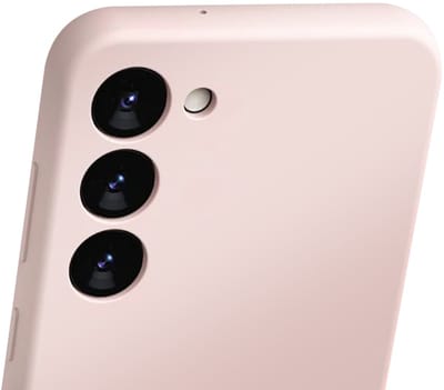 Jaym, Hoesje geschikt voor Samsung Galaxy S23 Ultra - Siliconen met Microvezel, Roze
