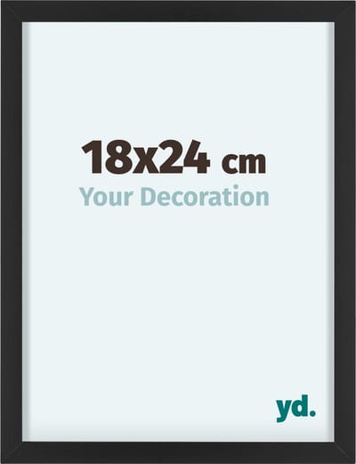 Your Decoration - Fotolijst 18x24 cm - Aluminium - Zwart - Virginia