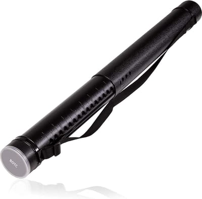 BOTC Tekenopslagbuis - Waterdicht - Ronde Afdekking - 63x9CM - Zwart