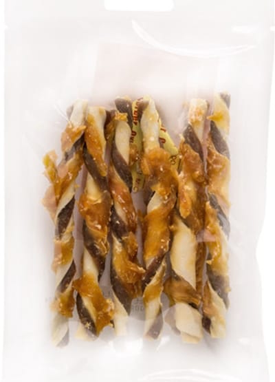 Landman Kauwstaaf Kip en Rund Klein (6st) - 12.5cm - Hondensnacks - Hondensnoepjes - Kauwsnacks - Kauwstaaf Hond