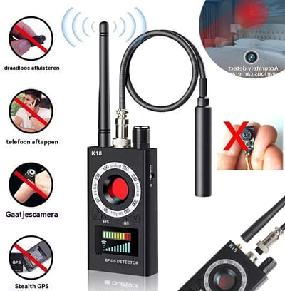 Detector-CAMERA-OPSPEURAPPARAAT BUGS FINDER DETECTOR RF SPY BUG GSM GPS 1MHz-8000MHz
