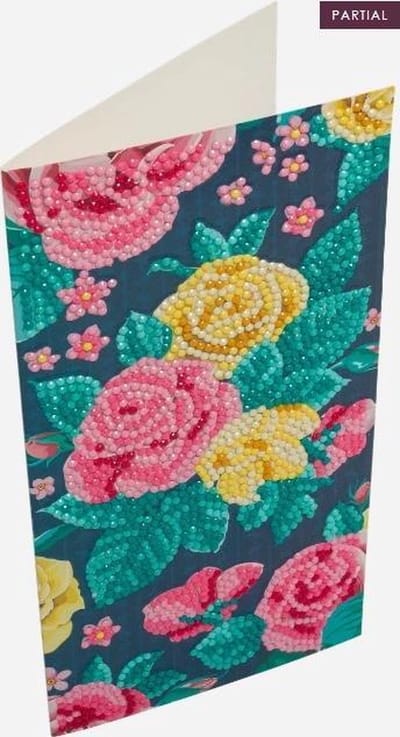 Crystal Card Kit | Diamond painting Pretty Flowers