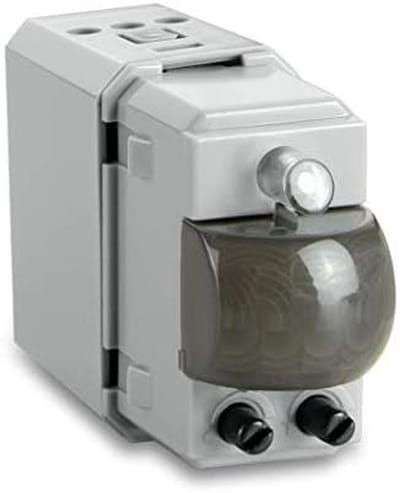 Bewegingsmelder - Inbouw sensor - Automatische verlichting - Instelbare lux en tijd - 3 x 6 x 8 cm - Grijs
