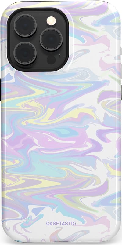 Casetastic Hoesje Geschikt voor Apple iPhone 15 Pro Max Magsafe - Stijlvolle Beschermende Duo-layer Case - IJsdans van kleur