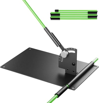 Golf Swing Trainer - Uitlijning Houder - Golfslag Verbeteren - Verstelbaar Hoek Mechanisme - 23x14.5cm - Zwart