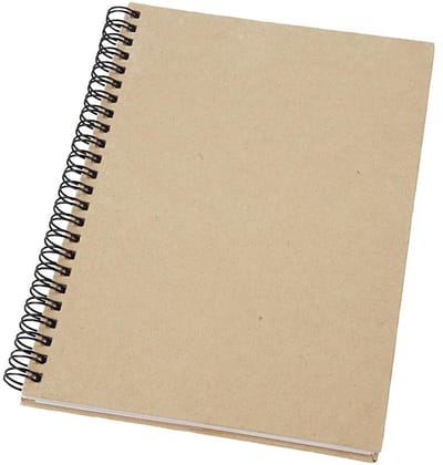 Spiraal gebonden notitieboek, A5, vel 148x210 mm, 60 gr, bruin, 1 stuk