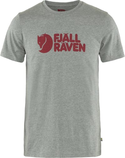 Fjallraven Logo T-shirt - Outdoorshirt - Heren - Grijs - Maat L