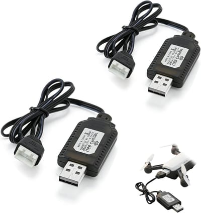 USB-oplaadkabel met XH-3P-aansluiting voor 7,4 V LiPo-accu's, ideaal voor RC-auto's en drones met overbelastingsbeveiliging