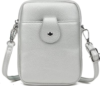 Giuliano Schoudertas metallic Elena - zilver