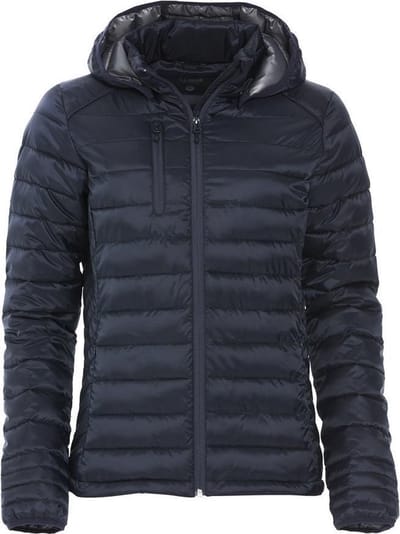 Clique imitatie dons gevoerde jas met capuchon Hudson Dames Dark Navy - Maat S