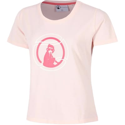 Quiet Please Endlessly Bracket T-shirt Dames-Roze,Veelkleurig