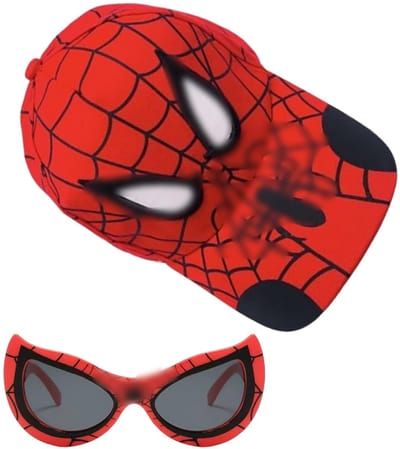 Dailygoods- Honkbalpet met verstelbare snapback - Zonnebril - Coole set voor kinderen - Outdoor activiteiten - Cadeau voor jongens - Polyester/PC-polycarbonaat - Kindermuts