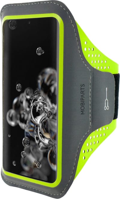 Hardloop Sportarmband geschikt voor Samsung Galaxy S20 Ultra - Groen - Mobiparts