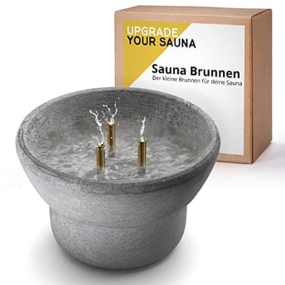 Specksteen Sauna Fontein voor Opgietstenen en Verdampers | Sauna Accessoires 15cmx10cm