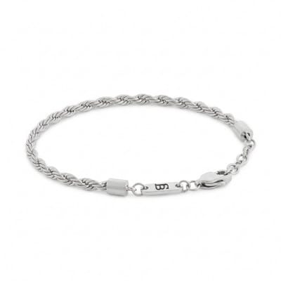 STEEL & BARNETT - Schakelarmband Heren - Helix - Grijs - Maat S
