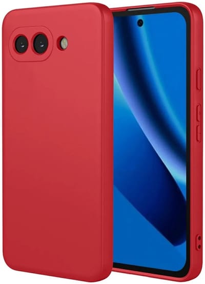 Hoesje geschikt voor Google Pixel 10a - Phonesta Soft Silk Silicone Back Cover - Rood