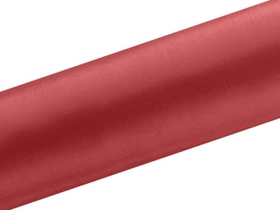 PartyDeco - Satijn op rol Rood (9 mtr)