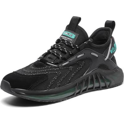 Koreaanse Versie Van Gepersonaliseerde Mode Herenschoenen Lage Top Nationale Trendy Schoenen Herenschoenen Casual Schoenen Vliegend Geweven Schoenen Plus Size Schoenen 45 black