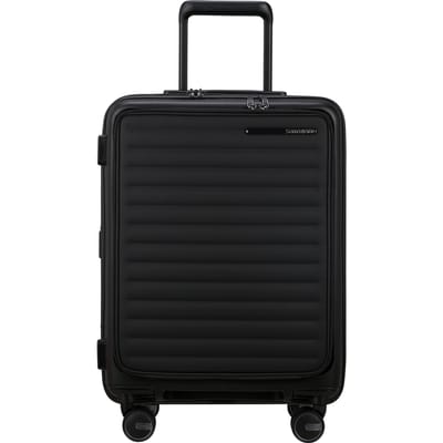 Samsonite Koffer - Restackd spinner (4 wielen) 55/20 easy access - handbagage - uitbreidbaar - Black - 48 l - 3.1 kg