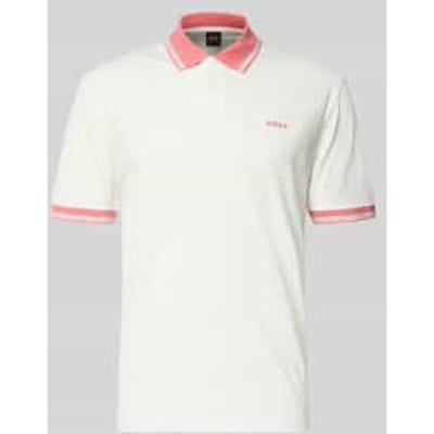 regular fit poloshirt van puur katoen model 'BLOCKS'