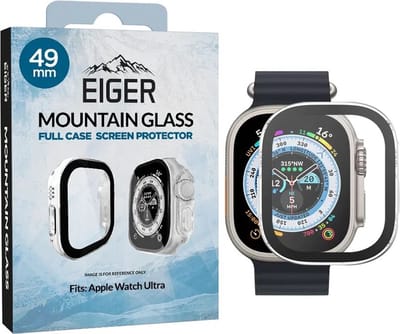 Eiger Mountain Glass Full Case voor Apple Watch Ultra 49 mm Transparant