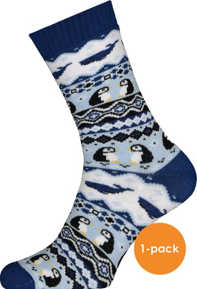 Many Mornings unisex huissokken Ice Pinguin - Unisex - Maat: 39 - 42