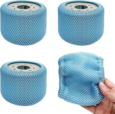 Dailygoods- Veiligheidsnet 4 Stuks - Beschermingsnet - Duurzaam - Pool-Filter - Accessoires - Verhoogt Levensduur Filter - Filterhoes