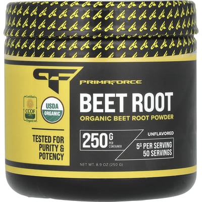Primaforce, racine de betterave biologique, sans saveur, 8,9 oz (250g)