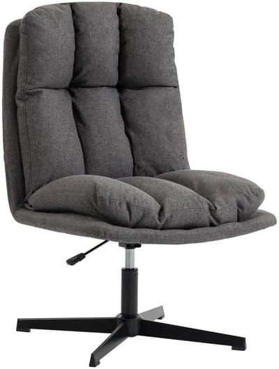 Fauteuil - Relaxstoel - Relaxfauteuil - Stoel - Met armleuning - Voor één Persoon - Donkergrijs + Zwart