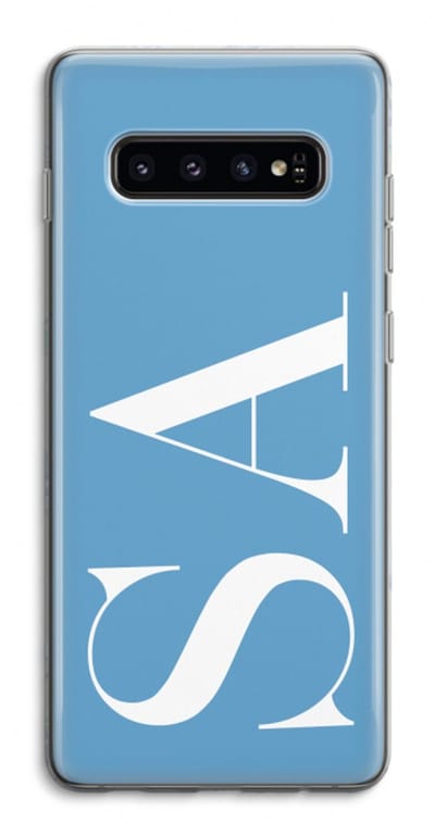 Gepersonaliseerd - Case Company® - Hoesje geschikt voor Samsung Galaxy S10 4G hoesje - Monogram N°2 - Soft Cover Telefoonhoesje - Bescherming aan alle Kanten en Schermrand