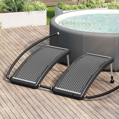 vidaXL Zwembadverwarmingspanelen solar 2 st gebogen 110x65 cm