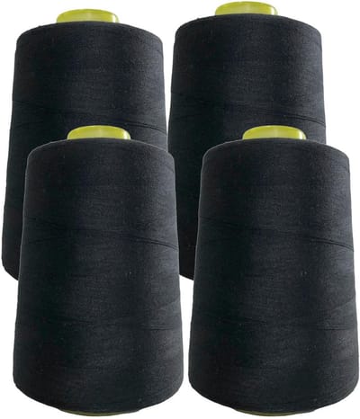 Naaigaren Rollen - Garen Spoelen - Kleding Repareren - Hoge Sterkte - 4 Stuks - Zwart