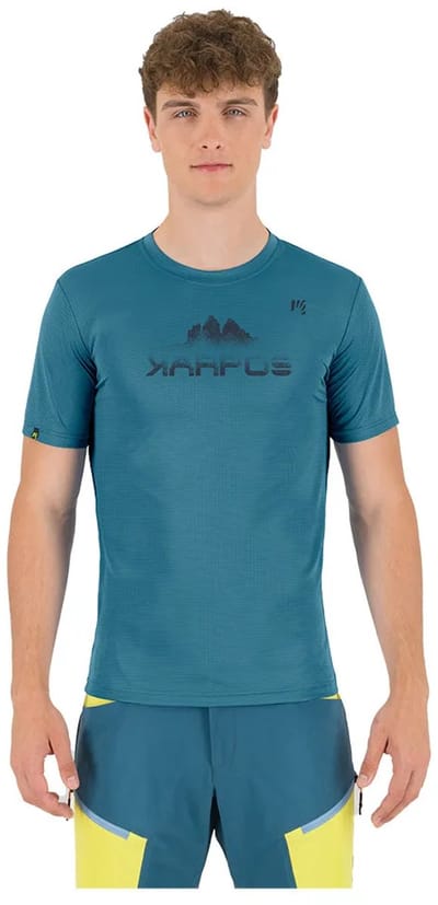 Karpos Loma Evo Print T-shirt Met Korte Mouwen Blauw L Man