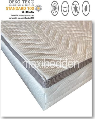 160x200 Traagschuim Topmatras 12cm - Drukverlagend Nasa - Luxe 3D hoes