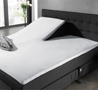 Split Topper Jersey Hoeslaken Wit 160 x 200/220