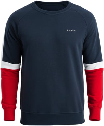 OMBRE Sweater - Regular Fit - Katoen - Lange Mouw Marine M