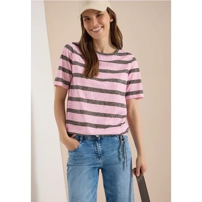 Shirt met burn-out look