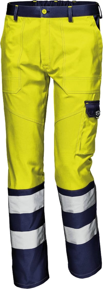 SIR SAFETY MISTRAL COLOR Hi Vis Reflecterend Werkbroek HEREN Veiligheidsbroek Geel - EN ISO 20471 Klasse 2