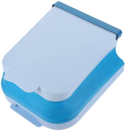 Opvouwbare Prullenbak - Keuken Afvalbak - Ruimte Besparen - Wandmontage Mogelijk - 30x25x16.5CM - Blauw