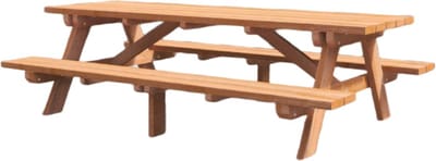 Rockwood® Picknicktafel Hardhout Giant (4,5cm dik) 2.50m