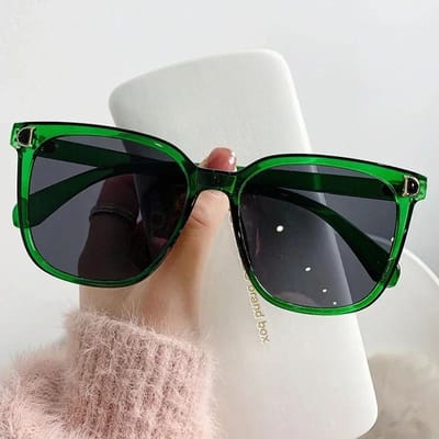 Lunettes de Soleil Carrées Dégradées Femmes Hommes Vintage Surdimensionnées Designer Tendance Protection UV400 Mode Extérieure