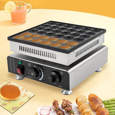 DHN Pannenkoek Machine - 36-gaats Pannenkoekenmachine - 900W - Mini Pannenkoekenmaker - Elektrische Pannenkoekenmaker