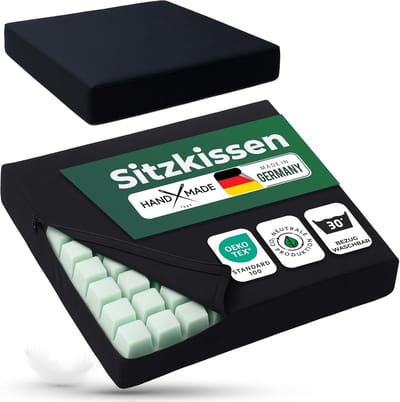 Novaliv 2x Rolstoelkussen & Zitkussen Rolstoel  Anti-decubituskussen, Decubitus Zitkussen, Wasbaar Gelkussen voor Rolstoelen, Kantoor, Thuiskantoor, Auto & Reizen, Rolstoelaccessoires
