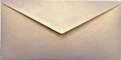 Metallic (parelmoer) roze enveloppen DL - 110 x 220 mm - 25 stuks - NK natgelijmde - 120 gram - Aster Metallic - Netuno