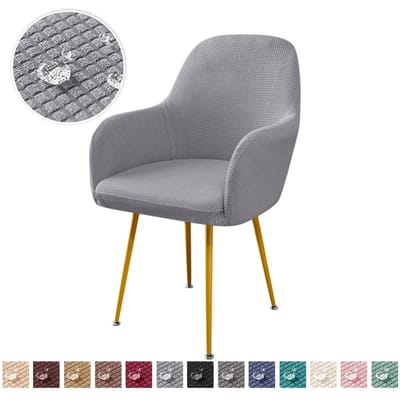 Housse d'accoudoir en polaire pour fauteuil Housse pour chaise à dossier haut Housse de siège pour chaise de salle à manger de bureau pour salon cuisine hôtel 1pc Chair cover