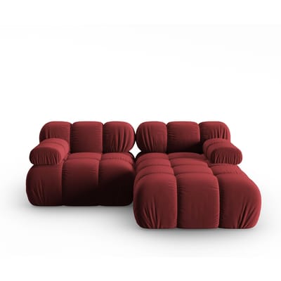 Modulaire-3-zitshoekbank Tropea rechts velvet | Milo Casa