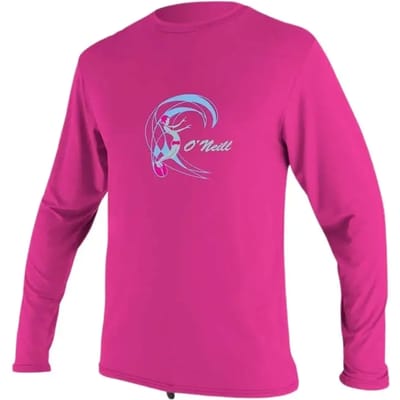 O'Neill - UV-shirt voor meisjes met lange mouwen - berry - maat 104-116cm