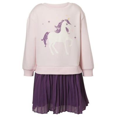 LUPILU Kinder jurk (Lila, 98/104)