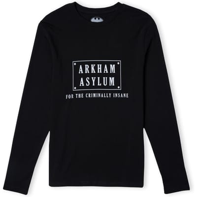 Batman Villains Arkham Asylum Unisex Long Sleeve T-Shirt - Zwart - XS